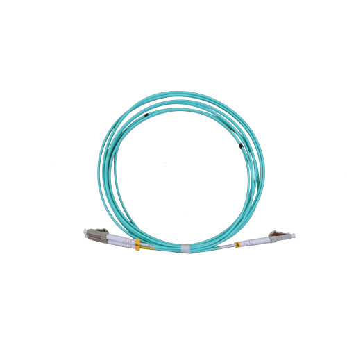 CMW Ltd Fibreoptic Patch Lead | 3m LC-LC OM3 - 2mm duplex patchcord AQUA