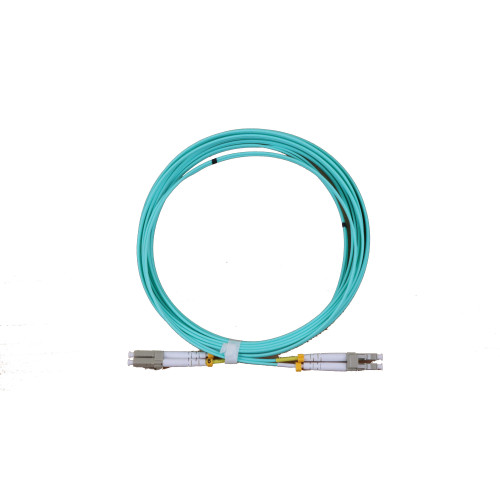 CMW Ltd Fibreoptic Patch Lead | 5m LC-LC OM3 - 2mm duplex patchcord AQUA