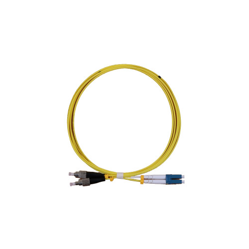 CMW Ltd Fibreoptic Patch Lead | 2m FC-LC singlemode - duplex patchcord YELLOW