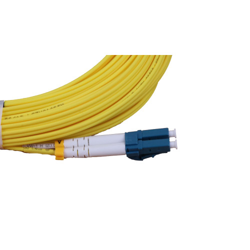 CMW Ltd Fibreoptic Patch Lead | 20m LC-LC singlemode - 2mm duplex patchcord YELLOW