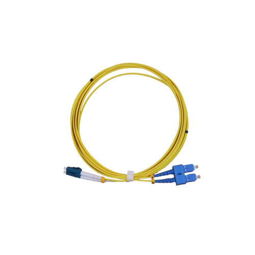 CMW Ltd Fibreoptic Patch Lead | 3m LC-SC singlemode - 2mm duplex patchcord YELLOW