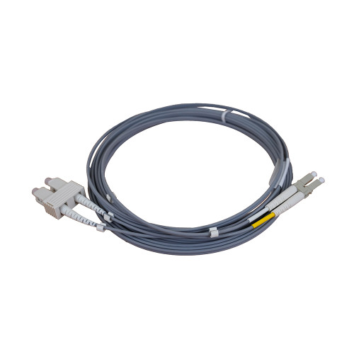 5m LC to SC Duplex OM1 Multimode Grey Fibre Optic Patch Cable with 2mm Jacket