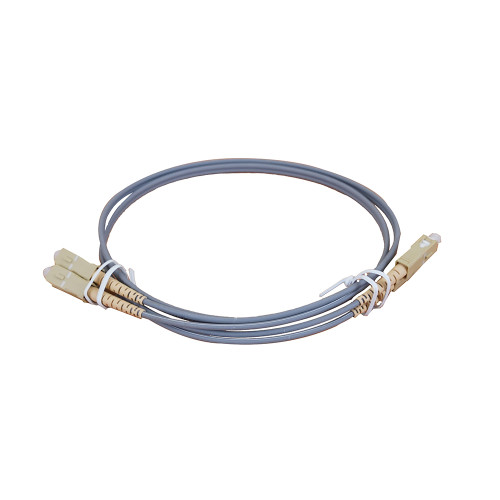 1m SC to SC Duplex OM1 Multimode Grey Fibre Optic Patch Cable with 3mm Jacket
