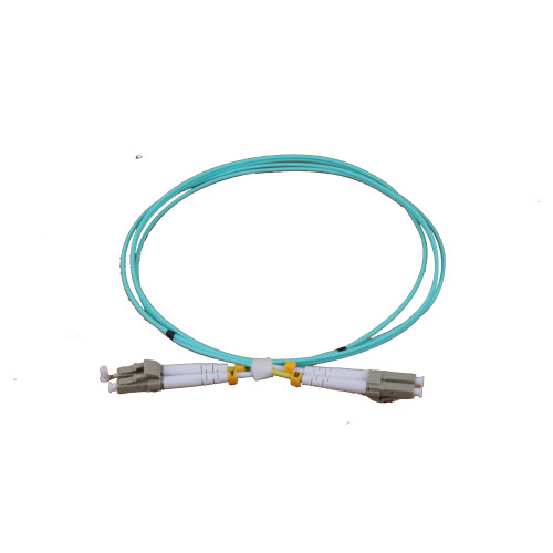 CMW Ltd Fibreoptic Patch Lead | 1m LC-LC OM3 - 2mm duplex patchcord AQUA