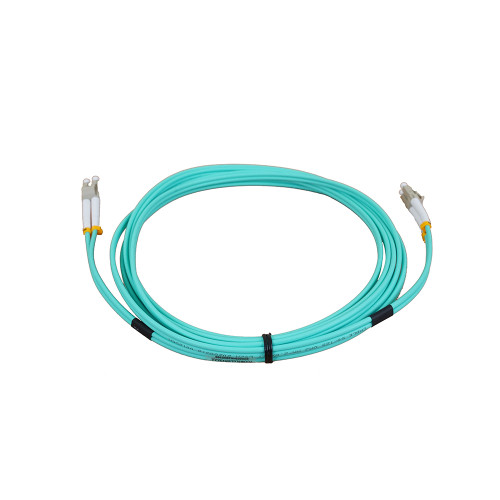 3m LC to LC Duplex OM3 Multimode Aqua Fibre Optic Patch Cable with 3mm Jacket