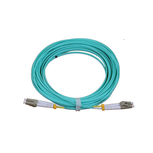 CMW Ltd Fibreoptic Patch Lead | 10m LC-LC OM3 - 2mm duplex patchcord AQUA
