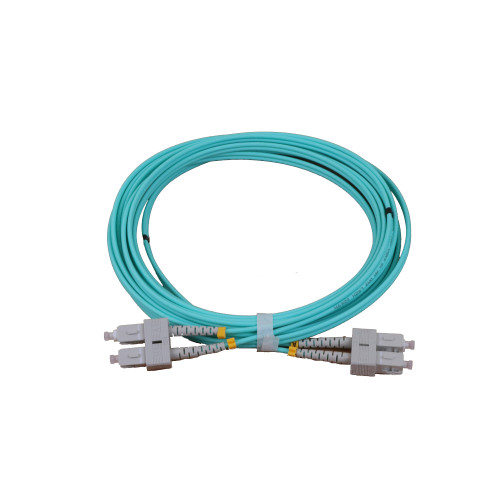 CMW Ltd Fibreoptic Patch Lead | 5m SC-SC OM3 - 3mm duplex patchcord AQUA