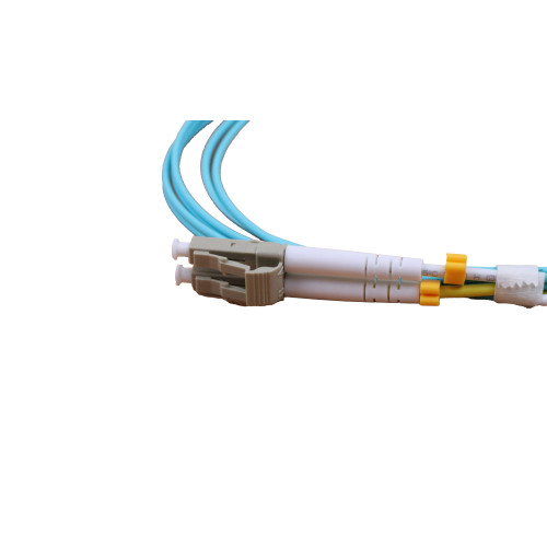 CMW Ltd Fibreoptic Patch Lead | 1.5m (150cm) LC-LC OM4 - 2mm duplex patchcord Aqua
