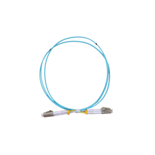 CMW Ltd Fibreoptic Patch Lead | 1m LC-LC OM4 - 2mm duplex patchcord Aqua