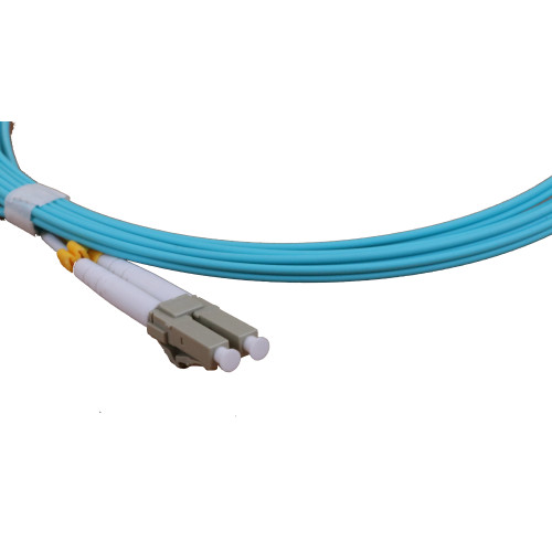 CMW Ltd Fibreoptic Patch Lead | 3m LC-LC OM4 - 2mm duplex patchcord Aqua