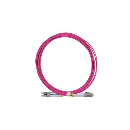 CMW Ltd Fibreoptic Patch Lead | 3m LC-LC OM4 - 2mm duplex patchcord Violet