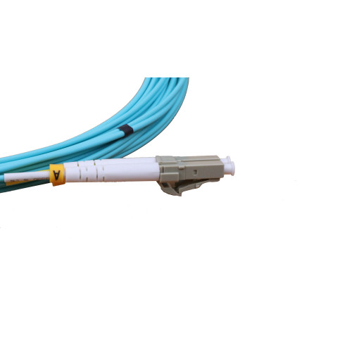 CMW Ltd Fibreoptic Patch Lead | 5m LC-LC OM4 - 2mm duplex patchcord Aqua