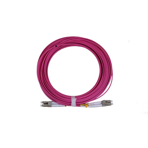 CMW Ltd Fibreoptic Patch Lead | 10m LC-LC OM4 - 2mm duplex patchcord Violet