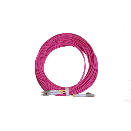 CMW Ltd Fibreoptic Patch Lead | 15m LC-LC OM4 - 2mm duplex patchcord Violet