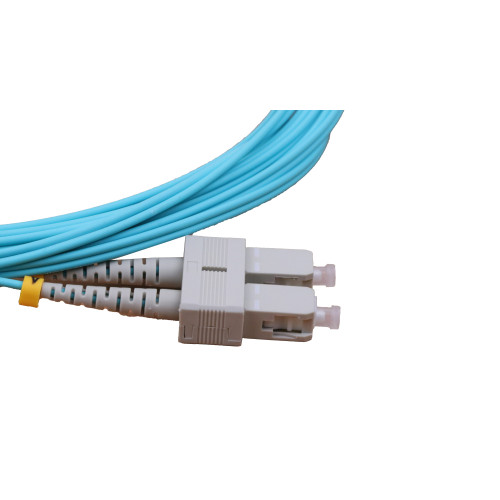 CMW Ltd Fibreoptic Patch Lead | 5m LC-SC OM4 - 2mm duplex patchcord Aqua