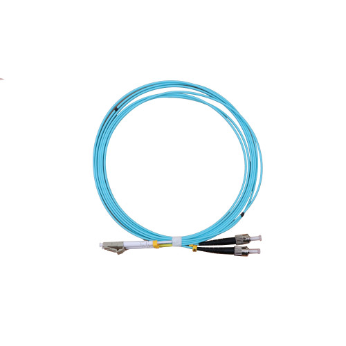 CMW Ltd Fibreoptic Patch Lead | 3m LC-ST 50/125 OM4 Duplex Patchcord