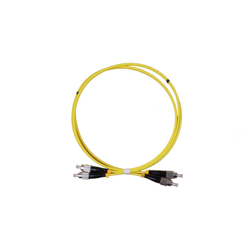 CMW Ltd Fibreoptic Patch Lead | 1m FC-FC OS2 9/125 3mm Duplex Fibre Optic Patchcord Yellow