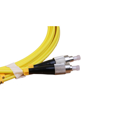 CMW Ltd Fibreoptic Patch Lead | 2m FC-FC OS2 9/125 3mm Duplex Fibre Optic Patchcord Yellow