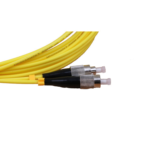CMW Ltd Fibreoptic Patch Lead | 3m FC-FC OS2 9/125 3mm Duplex Fibre Optic Patchcord Yellow