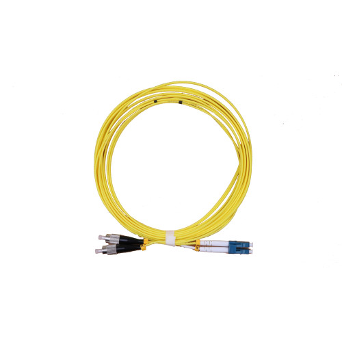 CMW Ltd Fibreoptic Patch Lead | 5m FC-LC singlemode - 2mm duplex patchcord YELLOW