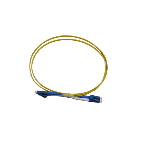 CMW Ltd Fibreoptic Patch Lead | 1m LC-LC singlemode - 2mm duplex patchcord YELLOW