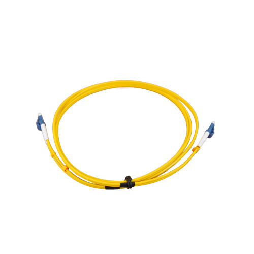 2m LC to LC Duplex OS2 Singlemode Yellow Fibre Optic Patch Cable with 3mm Jacket