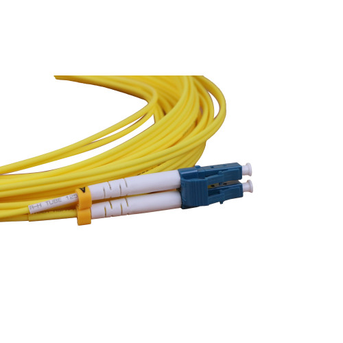CMW Ltd Fibreoptic Patch Lead | 8m LC-LC singlemode - 2mm duplex patchcord YELLOW