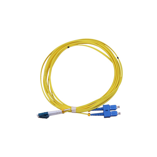 CMW Ltd Fibreoptic Patch Lead | 5m LC-SC singlemode - 2mm duplex patchcord YELLOW