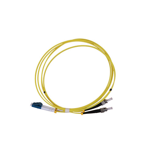 CMW Ltd Fibreoptic Patch Lead | 2m LC-ST singlemode - 2mm duplex patchcord YELLOW