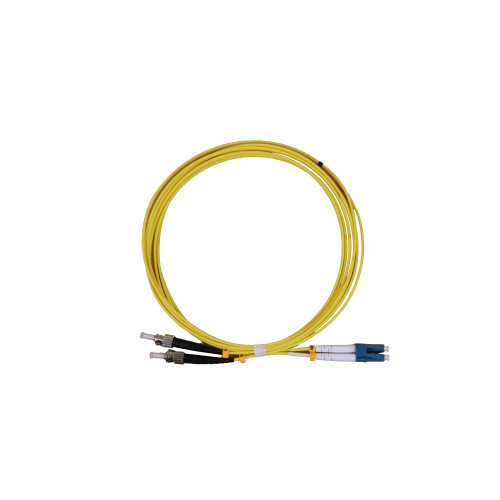 CMW Ltd Fibreoptic Patch Lead | 3m LC-ST singlemode - 2mm duplex patchcord YELLOW