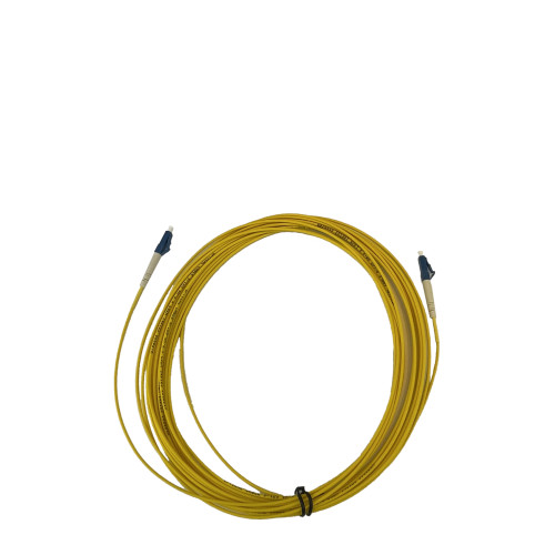 10m LC to LC Simplex OS2 Singlemode Yellow Fibre Optic Patch Cable with 2mm Jacket