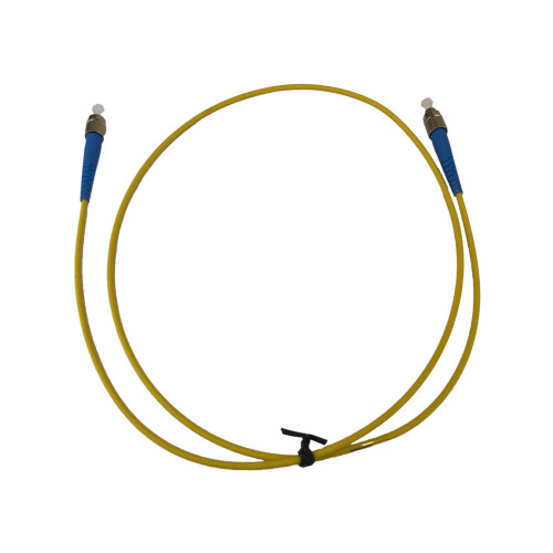 2m FC to FC Simplex OS2 Singlemode Yellow Fibre Optic Patch Cable with 3mm Jacket