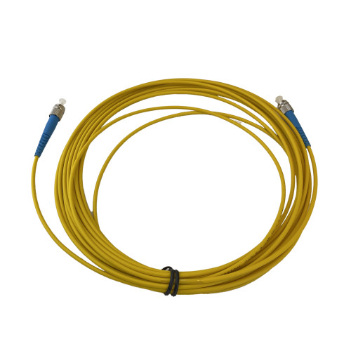 7.5m FC to FC Simplex OS2 Singlemode Yellow Fibre Optic Patch Cable with 3mm Jacket