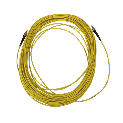 25m FC to FC Simplex OS2 Singlemode Yellow Fibre Optic Patch Cable with 3mm Jacket