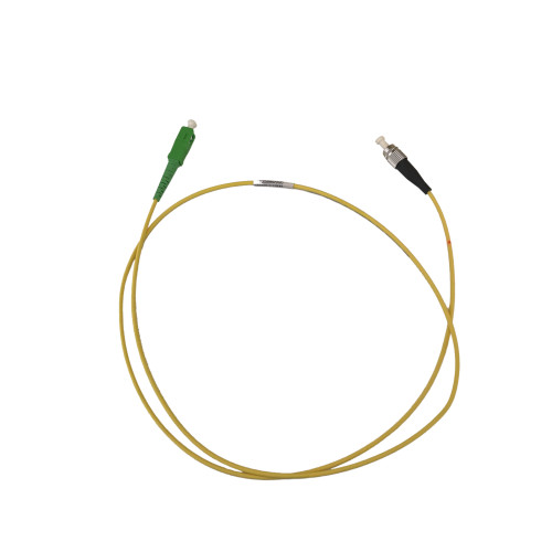 0.5m FC to SC APC Simplex OS2 Singlemode Yellow Fibre Optic Patch Cable with 3mm Jacket