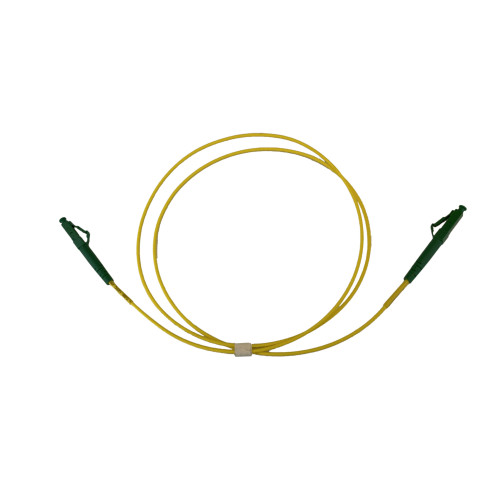 1m LC APC to LC APC Simplex OS2 Singlemode Yellow Fibre Optic Patch Cable with 2mm Jacket