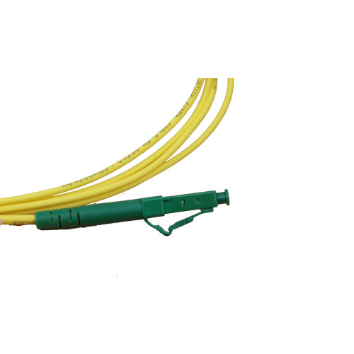 CMW Ltd Fibreoptic Patch Lead | 2m LC/APC-LC/APC Singlemode Simplex Patchcord Yellow 2mm