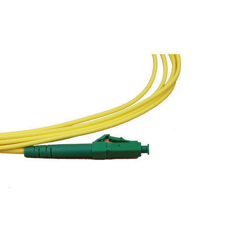 CMW Ltd Fibreoptic Patch Lead | 3m LC/APC-LC/APC Singlemode Simplex Patchcord Yellow 2mm
