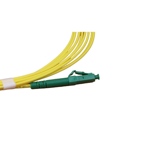 CMW Ltd Fibreoptic Patch Lead | 5m LC/APC-LC/APC Singlemode Simplex Patchcord Yellow 2mm