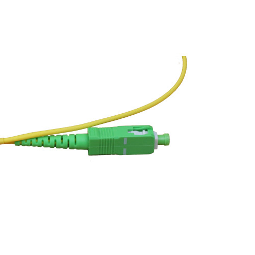 CMW Ltd Fibreoptic Patch Lead | 0.5m LC/APC-SC/APC Singlemode Simplex Patchcord Yellow 2mm