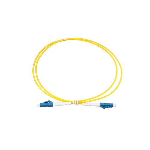 2m LC to LC Simplex OS2 Singlemode Yellow Fibre Optic Patch Cable with 2mm Jacket