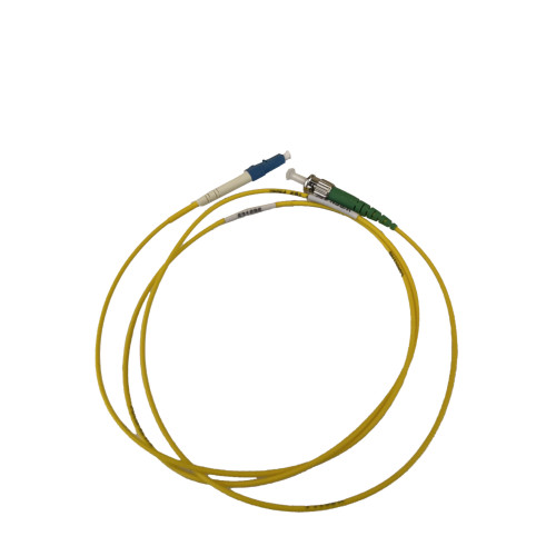 1m LC to ST Simplex OS2 Singlemode Yellow Fibre Optic Patch Cable with 2mm Jacket