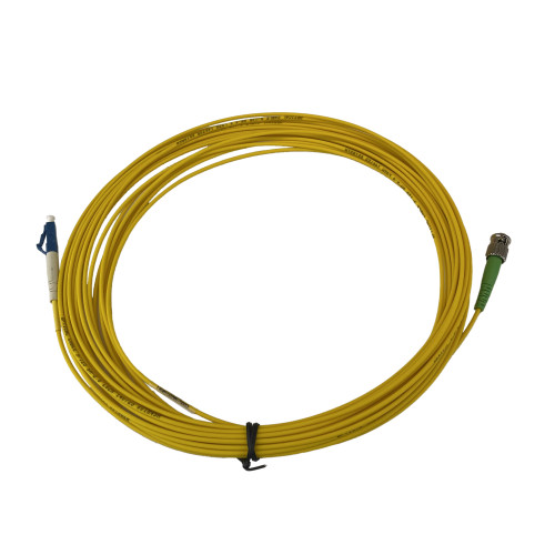 10m LC to ST Simplex OS2 Singlemode Yellow Fibre Optic Patch Cable with 2mm Jacket