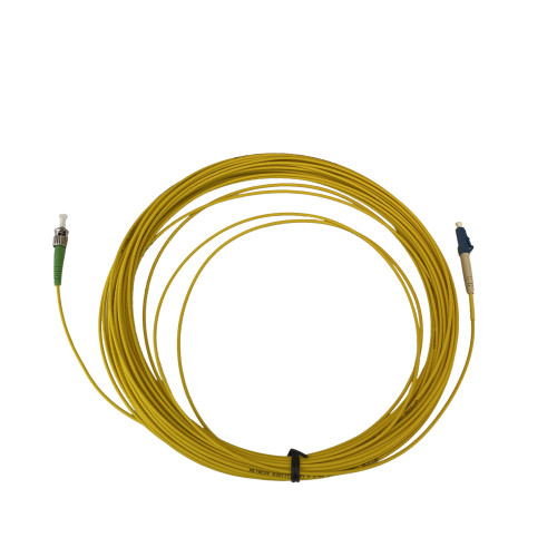30m LC to ST Simplex OS2 Singlemode Yellow Fibre Optic Patch Cable with 2mm Jacket