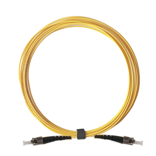 5m ST to ST Simplex OS2 Singlemode Yellow Fibre Optic Patch Cable with 2mm Jacket