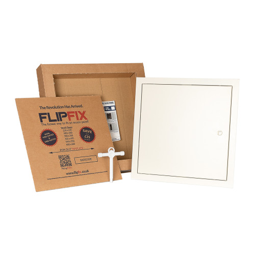 FlipFix 2 Hour Fire Rated Picture Frame Metal Door Access Panel 150mm x 150mm