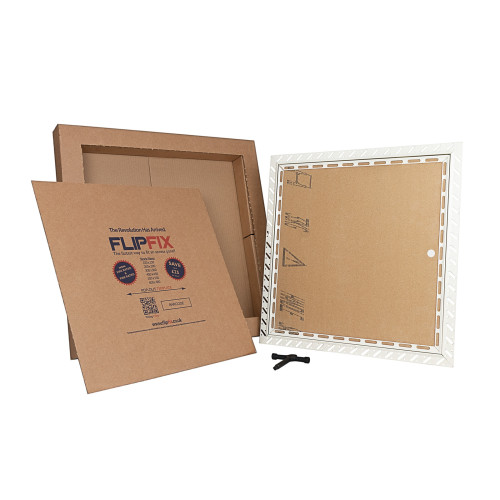 FlipFix 1 Hour Fire Rated Beaded Frame Plasterboard Door Access Panel 350mm x 350mm