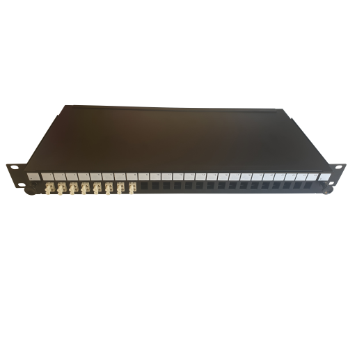 CMW Ltd  | LC Duplex 16 port 24 position patch panel loaded with 8 LC duplex multimode adaptors