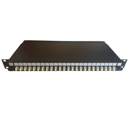 CMW Ltd | LC Duplex 48 port 24 position patch panel loaded with 24 LC duplex multimode adaptors