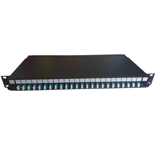 CMW Ltd | LC Duplex 48 port 24 position patch panel loaded with 24 LC duplex singlemode adaptors